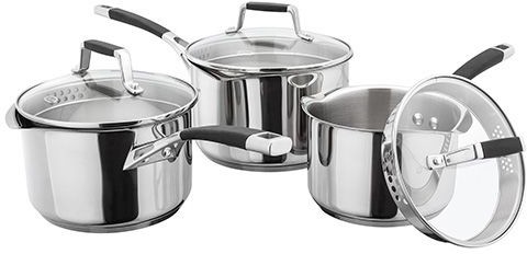 Stellar Induction 3 Piece Draing Saucepan Set