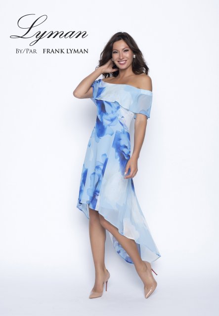 Frank Lyman Dress Blue Azure