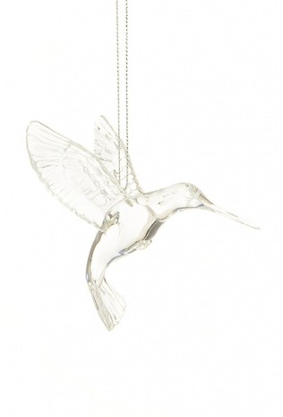 Hummingbird Decoration Clear