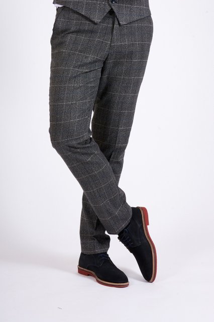 Marc Darcy Scott Tweed Check Trousers