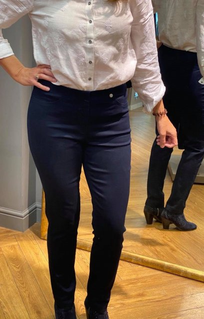 Robell Bella Full Length Jeans -Silver Grey 51580 5448 91 main image 1