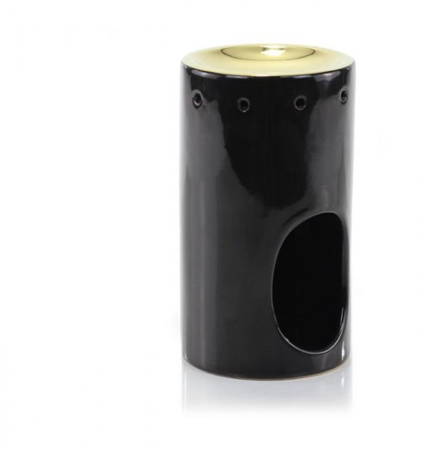 Ashleigh & Burwood Oil Burners Tower oil Burner-Black & Gold