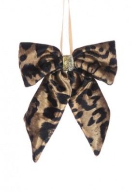 Animal Print Bow