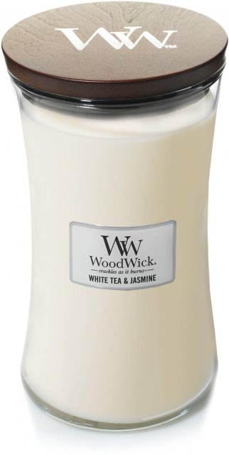 Woodwick White Tea & Jasmine Large Hourglass Candle