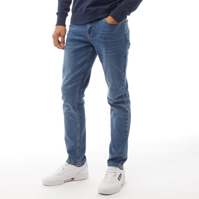 Farah Elm Stretch Denim Worn Indigo