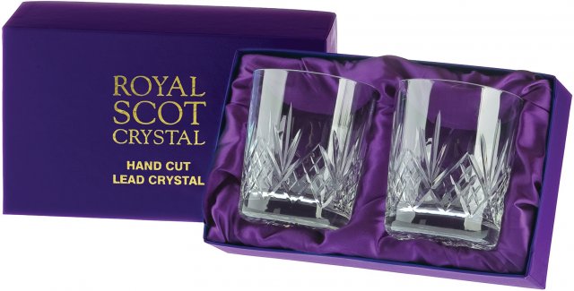 Royal Scot Highland Tumbler Glasses Large Set 2