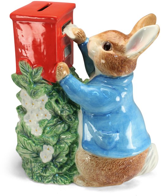 Beatrix Potter Peter Posting Letter Moneybank