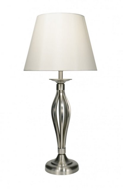 Bybliss Table Lamp Satin Chrome