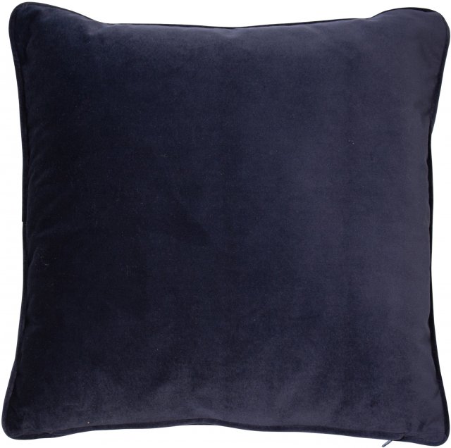 Velvet Piped -Navy 43x43