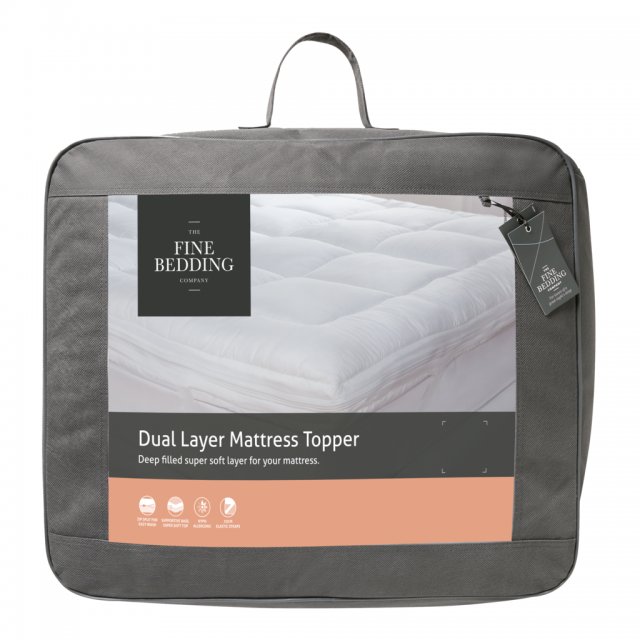 Fine Bedding Dual Layer Mattress Topper