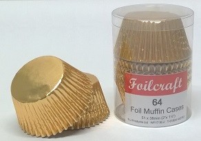 Gold Foil Muffin Cases