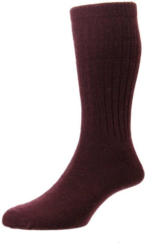 Softop Wool Rich Thermal Socks Burgundy 6-11