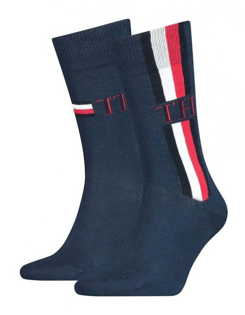 Tommy Hilfiger 2 Pack Iconic Stripe Socks