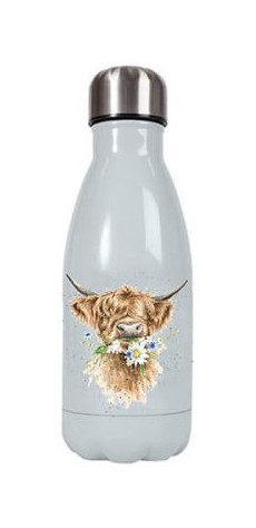 Wrendale Small Water Bottle-Cow