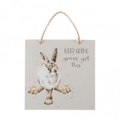 Wrendale Wooden Plaque-Hare