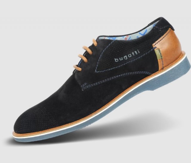 Bugatti Melchiore Dark Blue/Tan Shoe