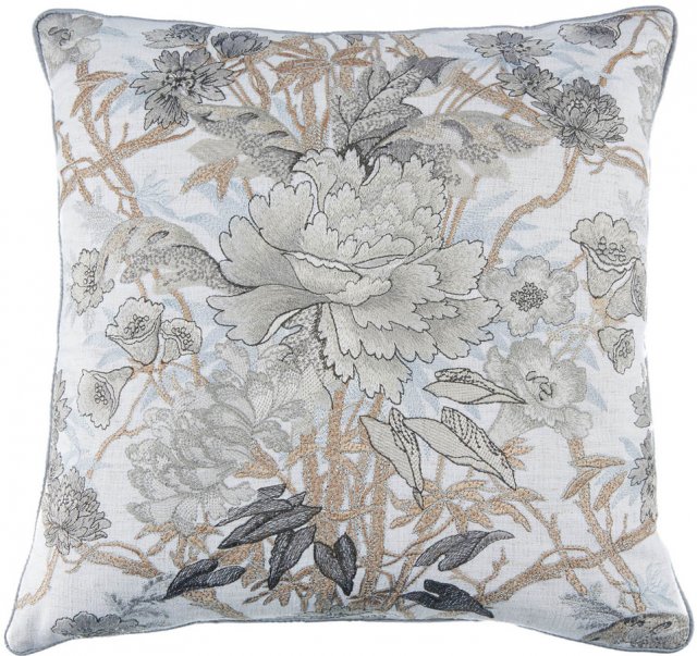 Laura Ashley Overton Cushion 43 x 43cm Steel