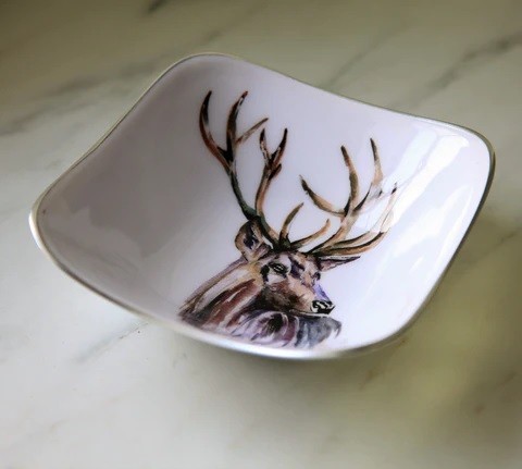 Stag Square Bowl 16cm