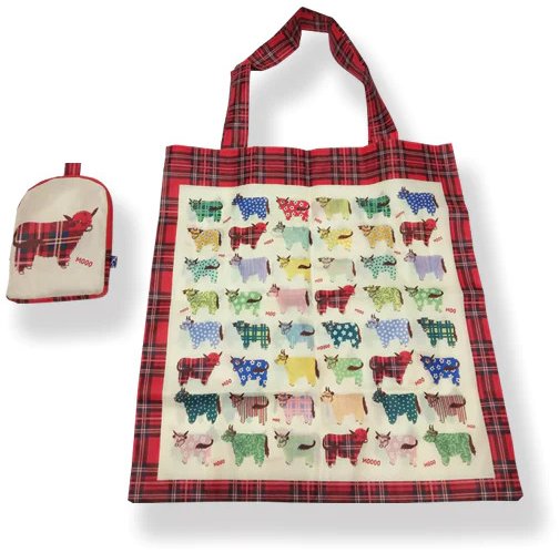 Highland Cow Folding Bag