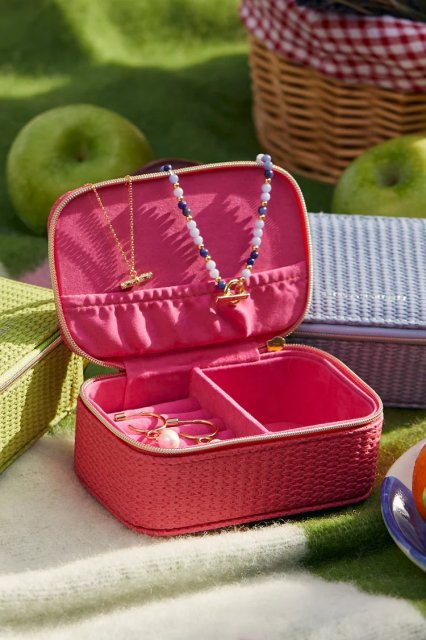 Mini Jewellery Box - Bright Pink
