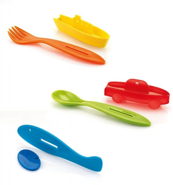 Assorted 3pc Cutlery Set Traffic