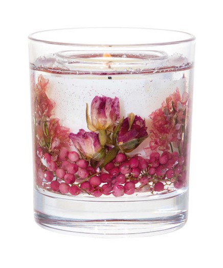 Elements Light-Blush Rose & Peony Botanical Gel Wax Candle