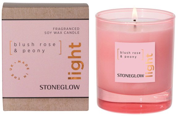 Elements Light-Blush Rose & Peony Tumbler Candle