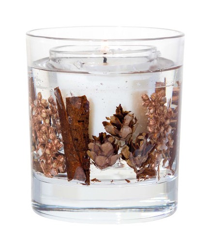 Elements Wood-Palo Santo & Amber Botanical Wax Candle