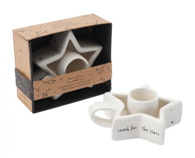 Send With Love Reach For Stars Candlestick Holder