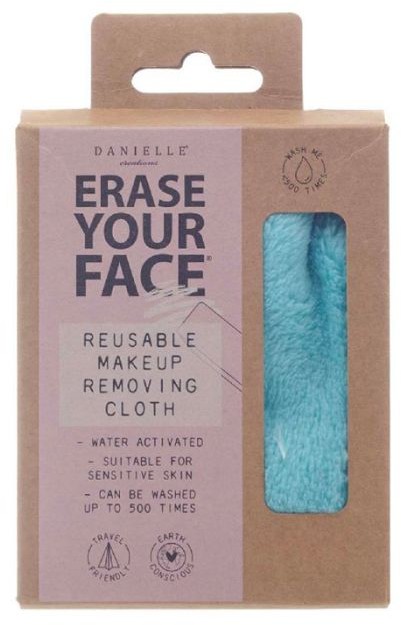 Erase Your Face Makeup Removing Cloth-Aqua