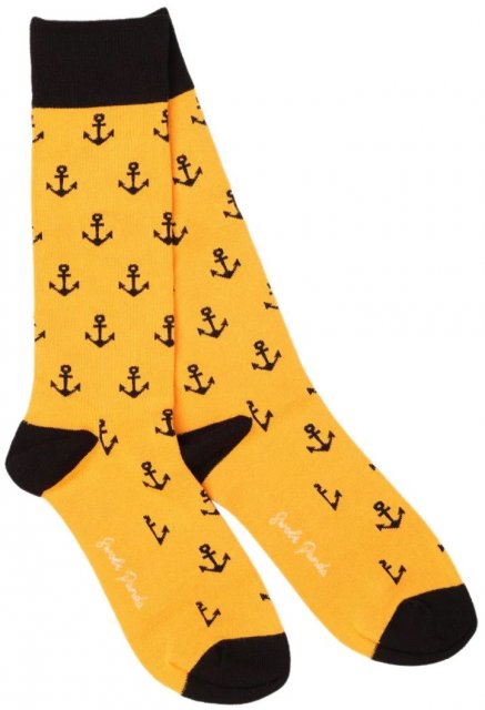 Swole Panda Yellow Anchor Socks