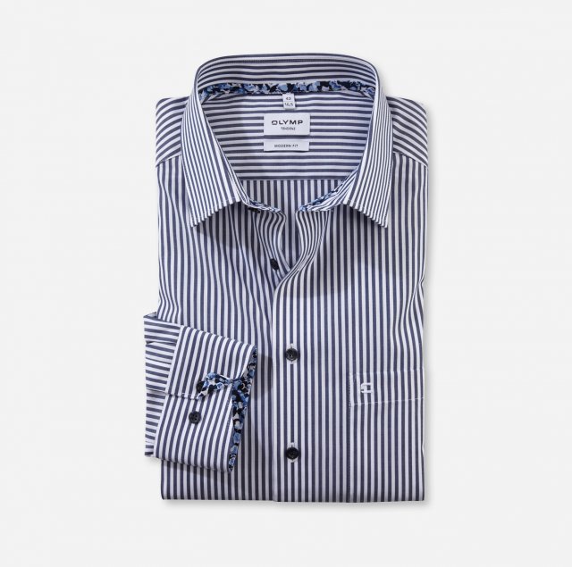 Olymp Stripe Tendenz Modern Fit Shirt