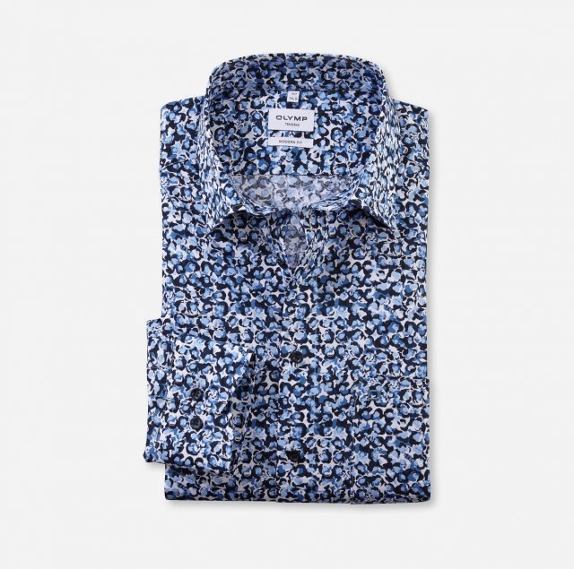 Olymp Print Tendenz Modern Fit Shirt