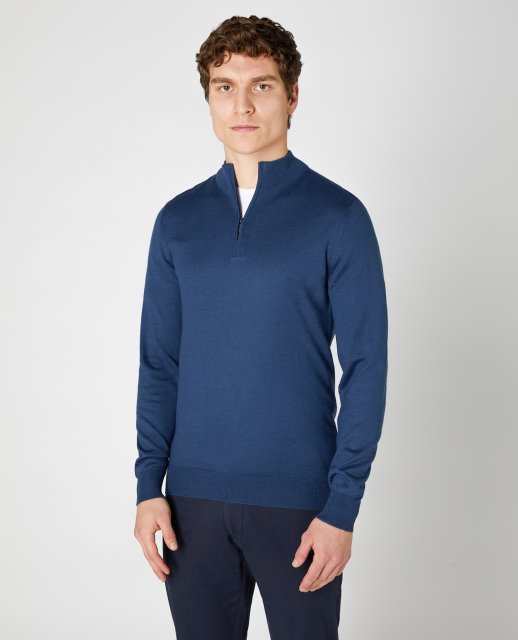 Remus Uomo LS Half Zip Sweater