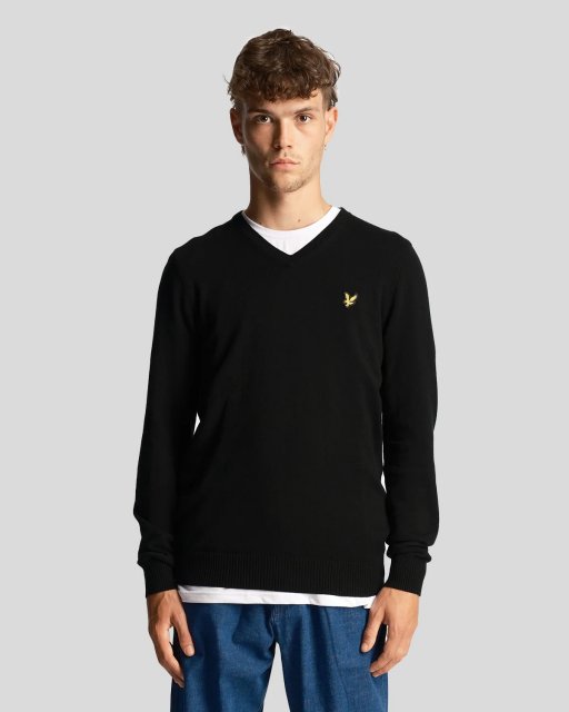 Lyle & Scott Cotton Merino V Neck Jumper