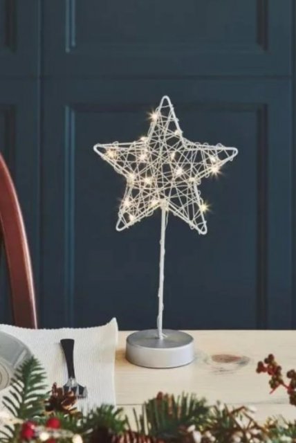 Table Wire Star Silver