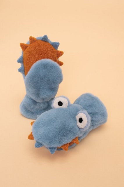 Kids Fluffy Mittens Goofy Monster Ice