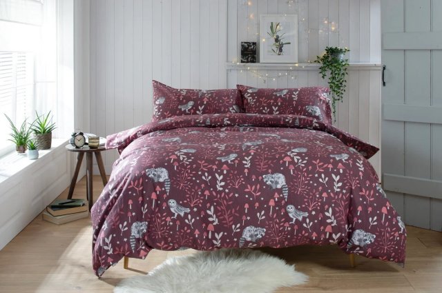 Woodland Toadstool Brushed Duvet Set