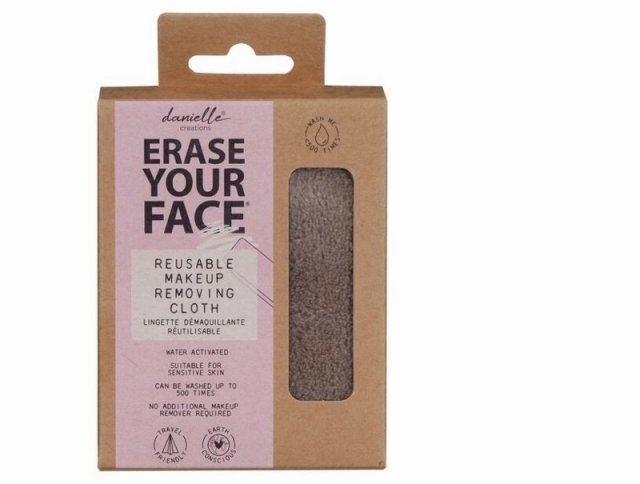 Danielle Creations Erase Your Face Makeup Removing Cloth-Grey