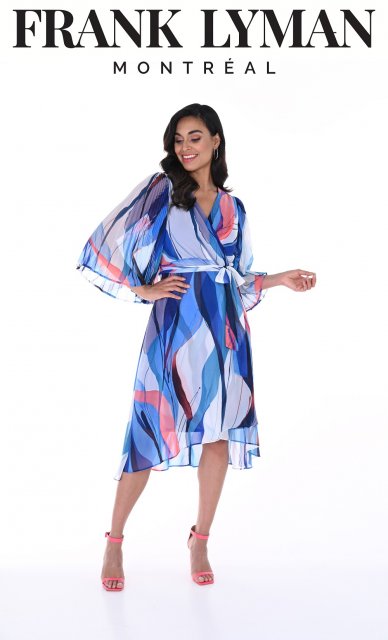 Frank Lyman Blue Multi Dress