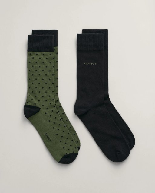 Gant Dot and Solid Socks 2-Pack