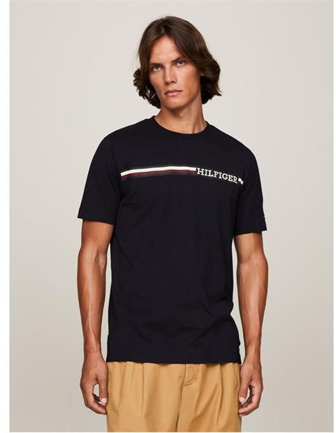 Tommy Stripe Chest Tee