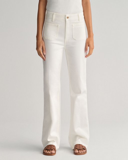 Gant Slim Flare White Jeans