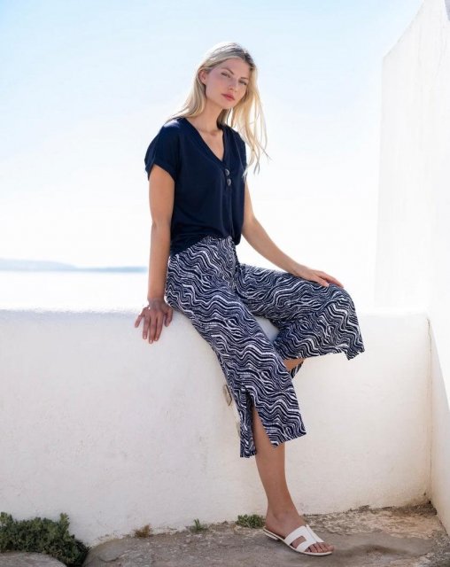 Marble Patterned Trousers