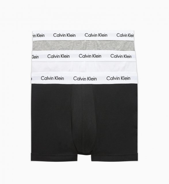 Calvin Klein 3 Pack Trunks White/Grey/Black