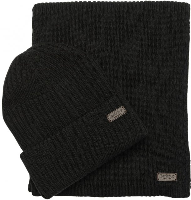 Barbour Crim Beanie Scarf Gift Set