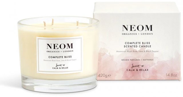 Neom 3 Wick Candle: Complete Bliss Scented Candle
