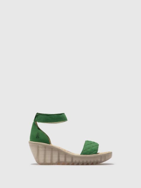 Fly London Yaru Sandal Lime Green