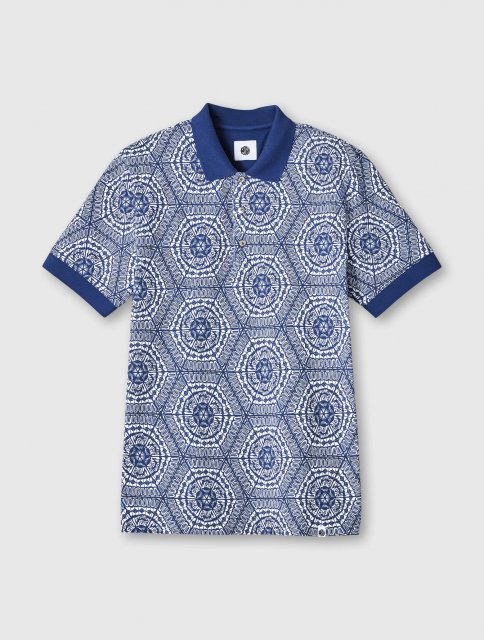 Pretty Green Anaheim Geo Print Polo