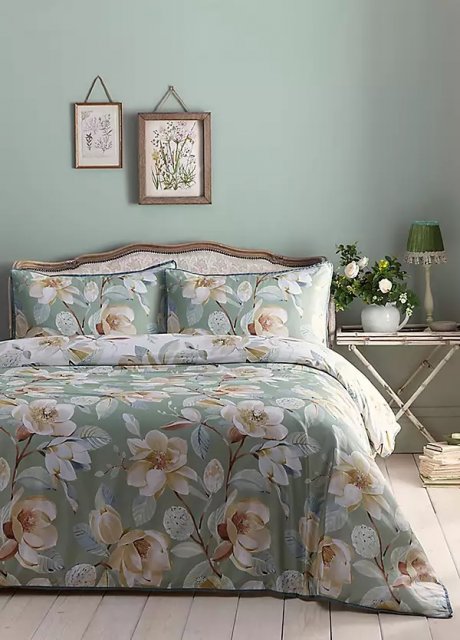 Appletree Heritage Eleanor Duvet Cover Set Green